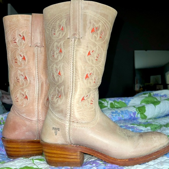 Frye Shoes - Frye Austin Cutout Campus Boots Blush Pink
